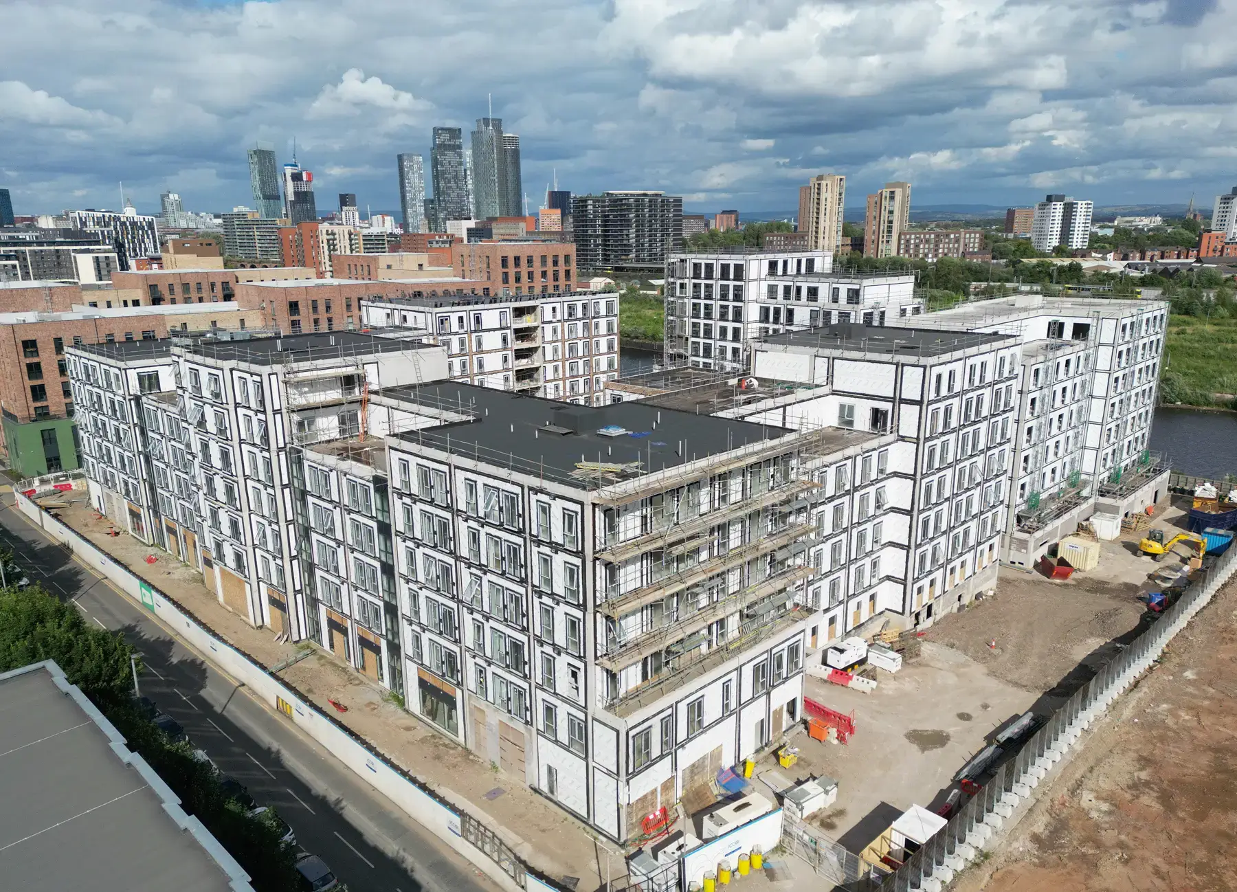 Bridgewater Wharf in Manchester before facade works commenced