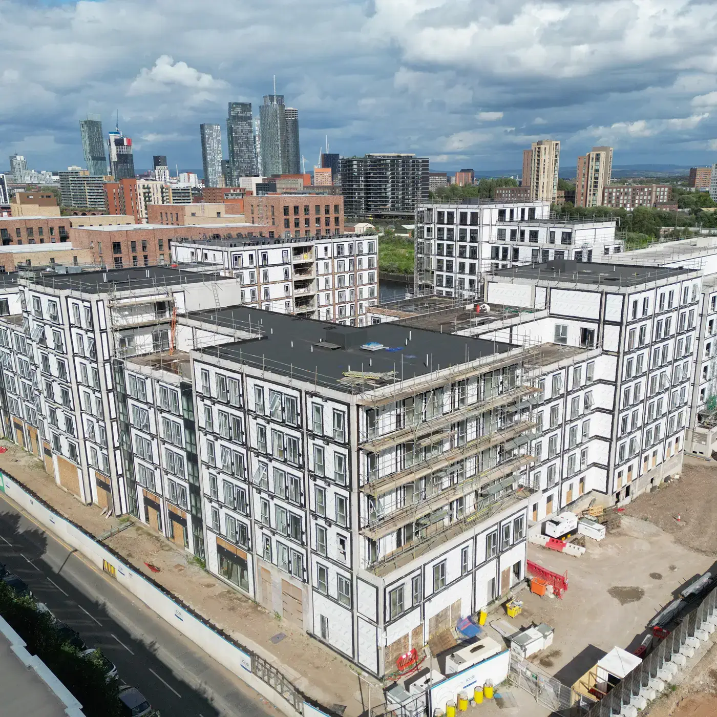 Bridgewater Wharf in Manchester before facade works commenced